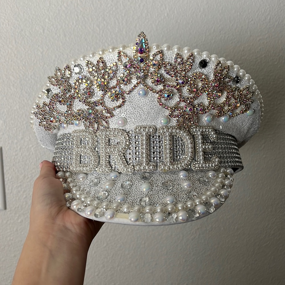 Bridal Disco Military Hat